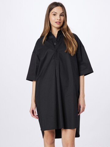 G-Star RAW - Vestido camisero en negro: frente