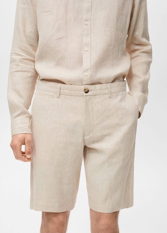 MANGO MAN Slimfit Shorts 'Carp' in Beige