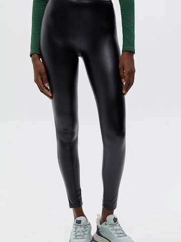 Pull&Bear Skinny Leggings in Schwarz