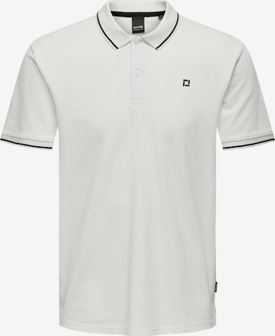 Only & Sons Μπλουζάκι 'Fletcher' σε μαύρο / λευκό, Άποψη προϊόντος
