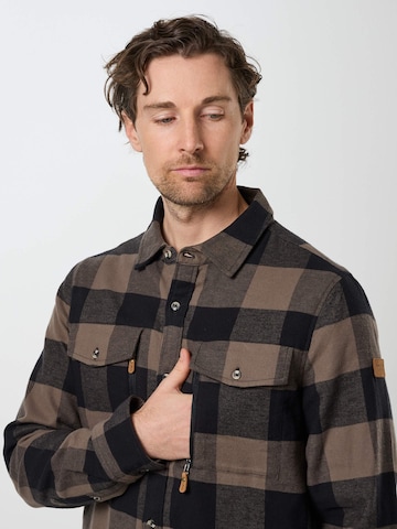 SWEDEMOUNT Regular fit Traditional button up shirt 'Nordkap' in Green