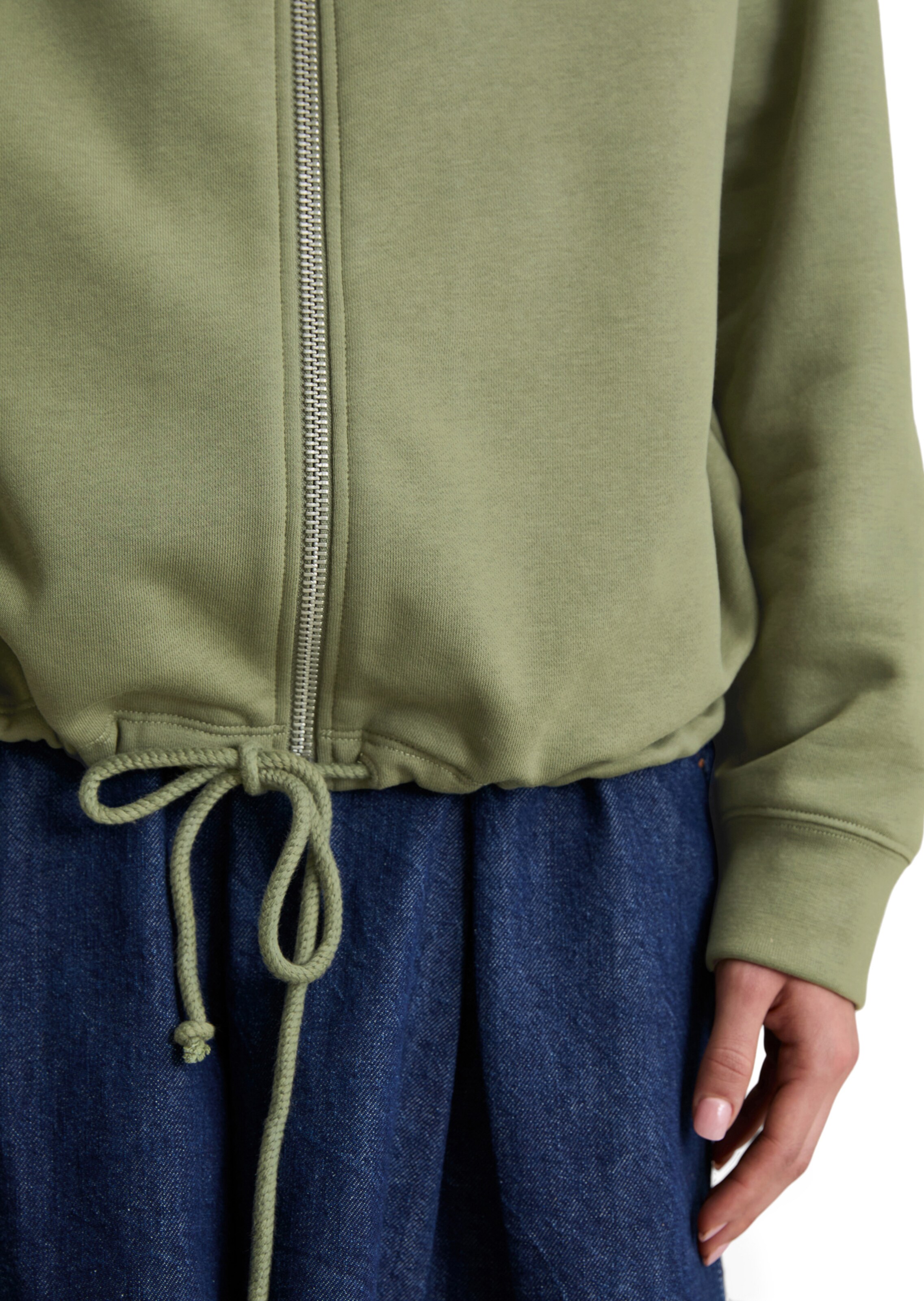 Marc O'Polo DENIM Sweatvest in Groen