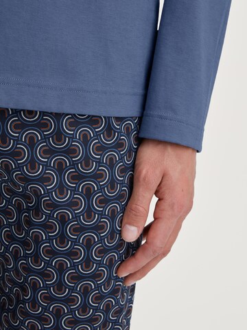 CALIDA Pyjama lang 'Relax Imprint'‌‌‌‌‌‌‌ in Blau