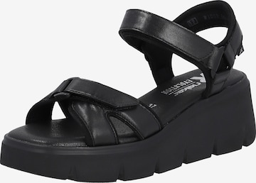 Rieker EVOLUTION Strap Sandals ' W1552 ' in Black: front