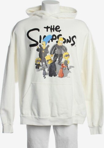 Balenciaga Sweatshirt & Zip-Up Hoodie in XL in White: front