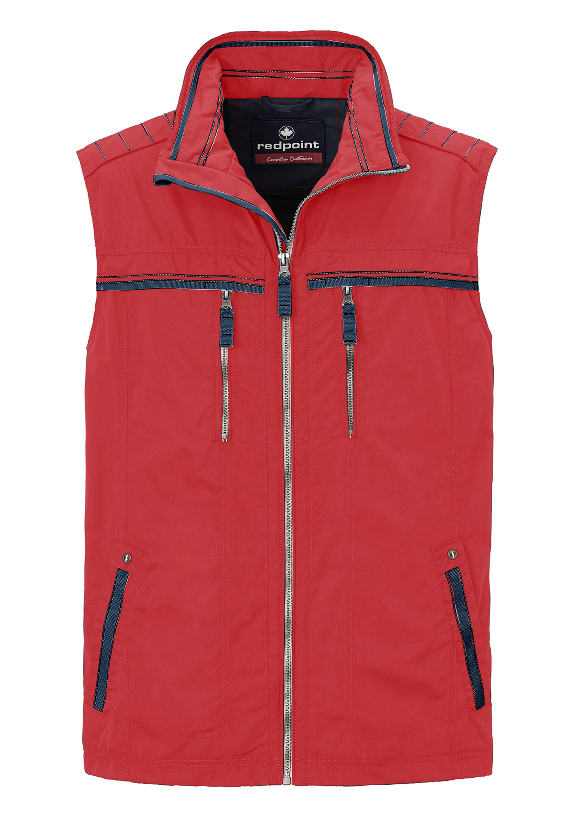 REDPOINT Weste in Rot: Vorderseite
