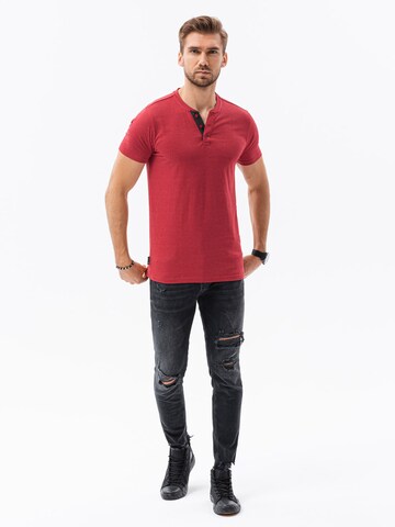 Ombre Shirt 'S1390' in Rood