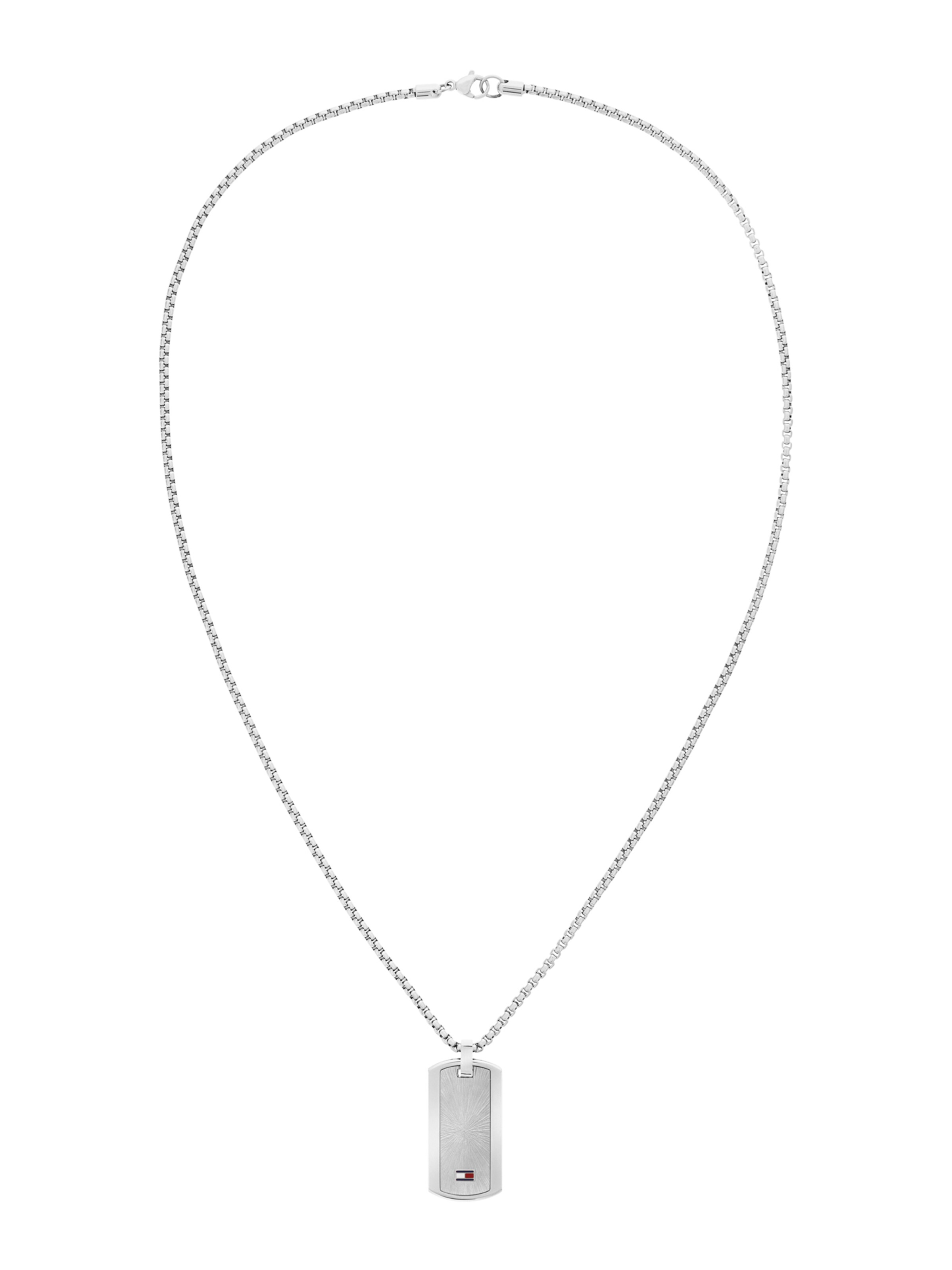 TOMMY HILFIGER Łańcuszek 'JAMESON' w kolorze granatowy / krwistoczerwony / srebrnym, Podgląd produktu