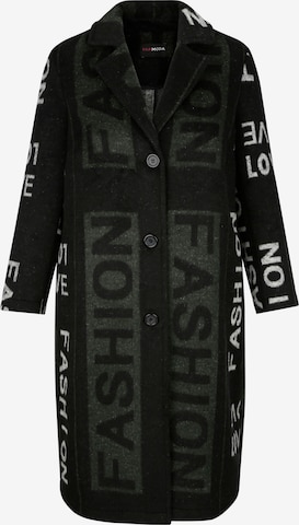 MIAMODA Between-Seasons Coat in Black: front