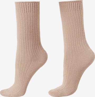 CALZEDONIA Socks in Beige: front