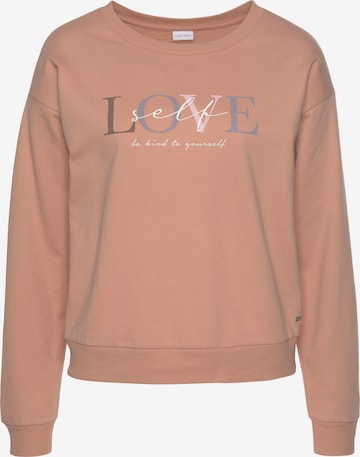 LASCANA Sweatshirt in Orange: predná strana