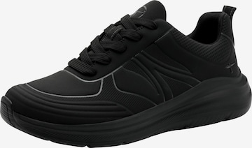 Baskets basses Tamaris en noir : devant