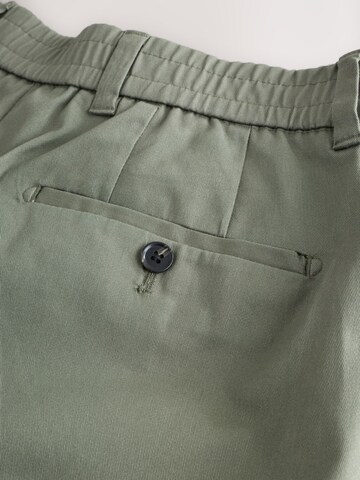 Next - Tapered Calças com pregas em verde