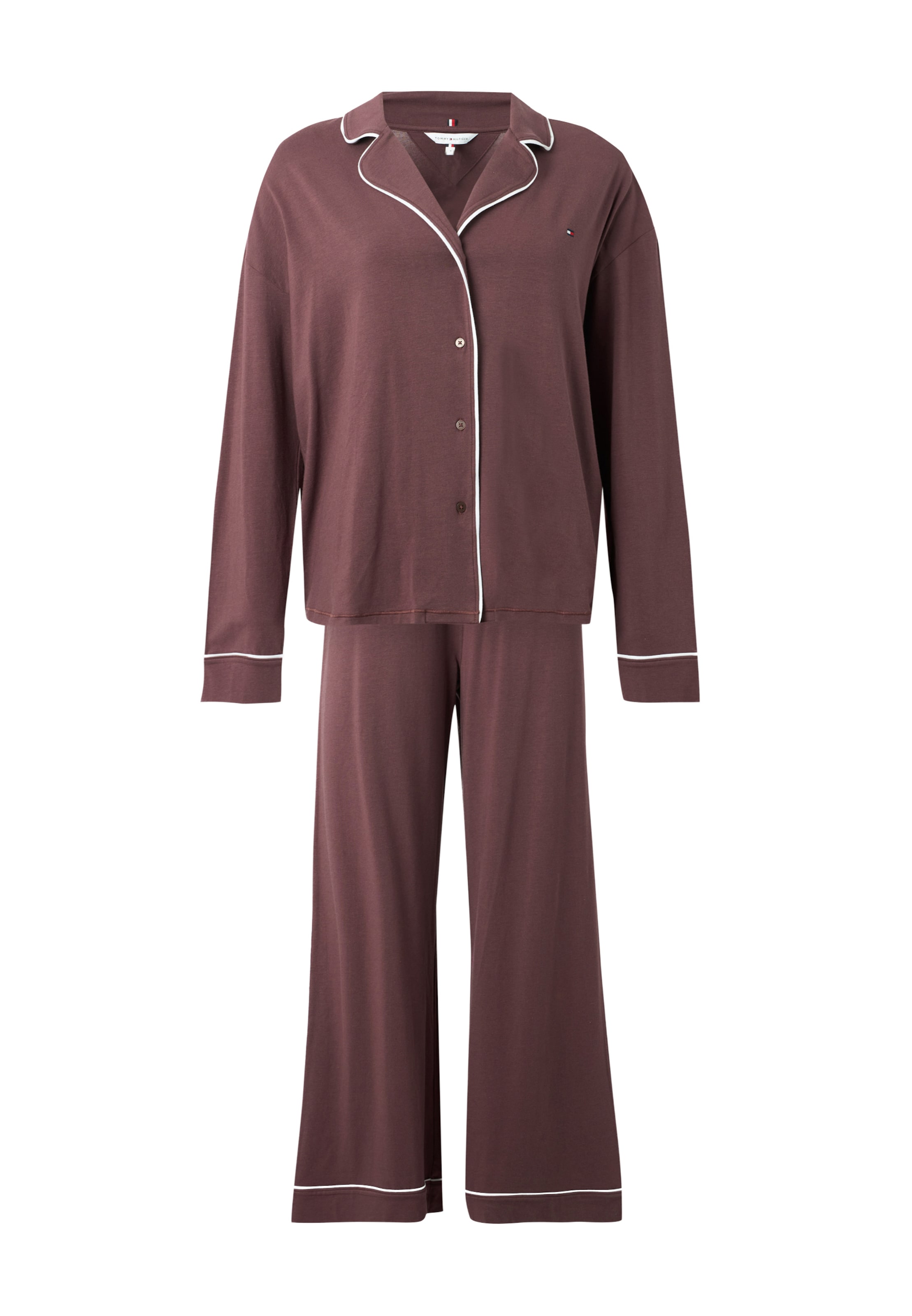 Pyjama 'Essential' TOMMY HILFIGER en violet : devant