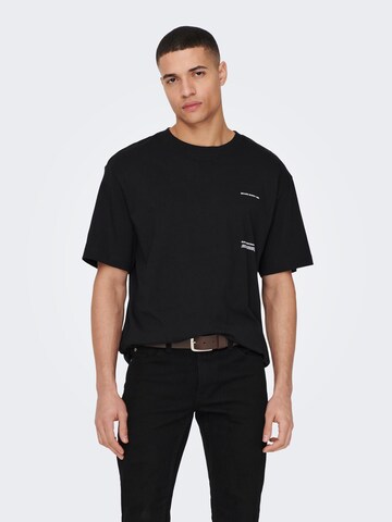 Only & Sons Shirt 'ART' in Black: front