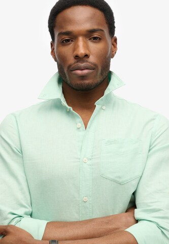 Superdry Regular fit Button Up Shirt in Green