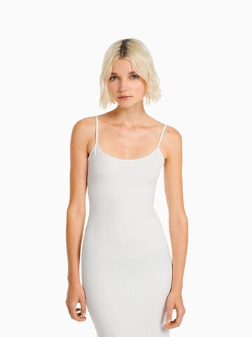 Bershka Sommerkleid in Weiß: predná strana