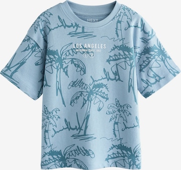 T-Shirt Next en bleu : devant