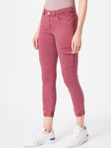 ONLY Slim fit Cargo trousers 'Missouri' in Pink: front