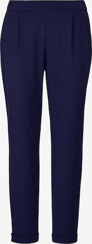 Pantalon à pince MADELEINE en bleu : devant