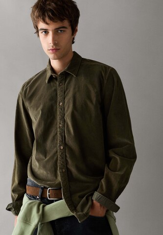 Coupe regular Chemise 'River' Pepe Jeans en vert : devant