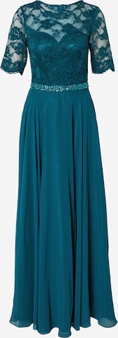 mascara Evening Dress in Blue: front