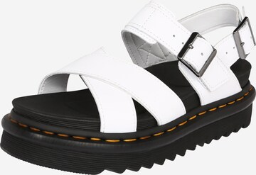 Sandalo con cinturino 'Voss II' di Dr. Martens in bianco: frontale