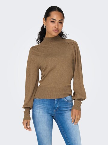 ONLY Sweater 'Julia' in Brown: front