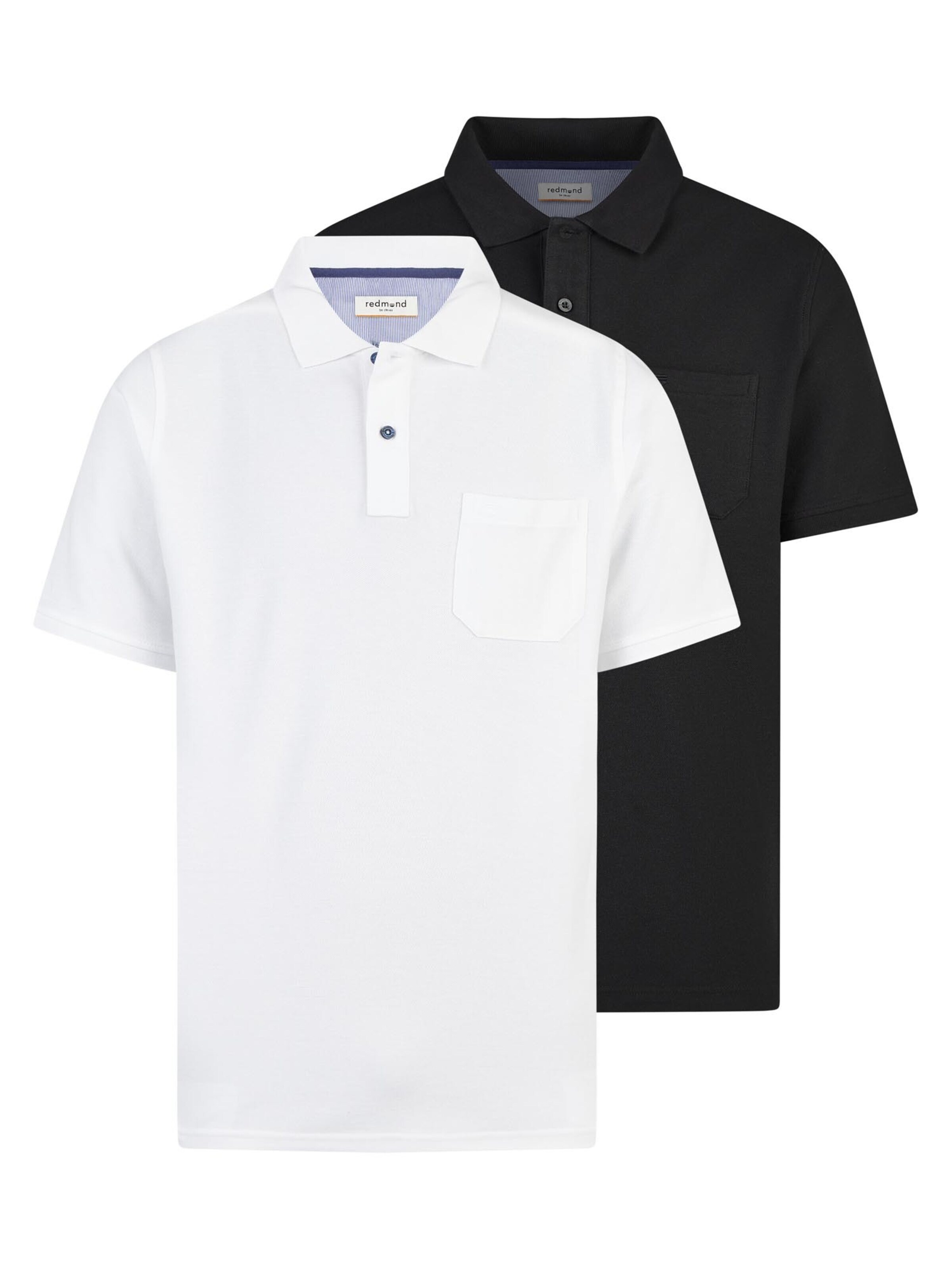 redmond Shirt 'Basic'‌‌‌‌‌ in Schwarz: Vorderseite