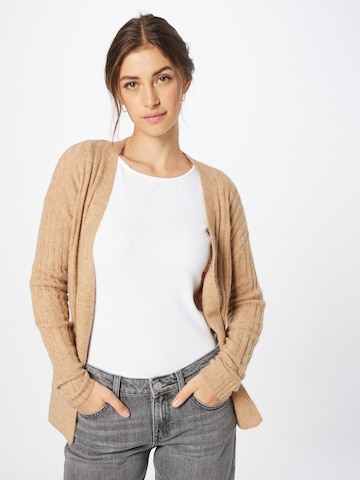 ICHI Strickjacke 'Kamara' in Beige: predná strana