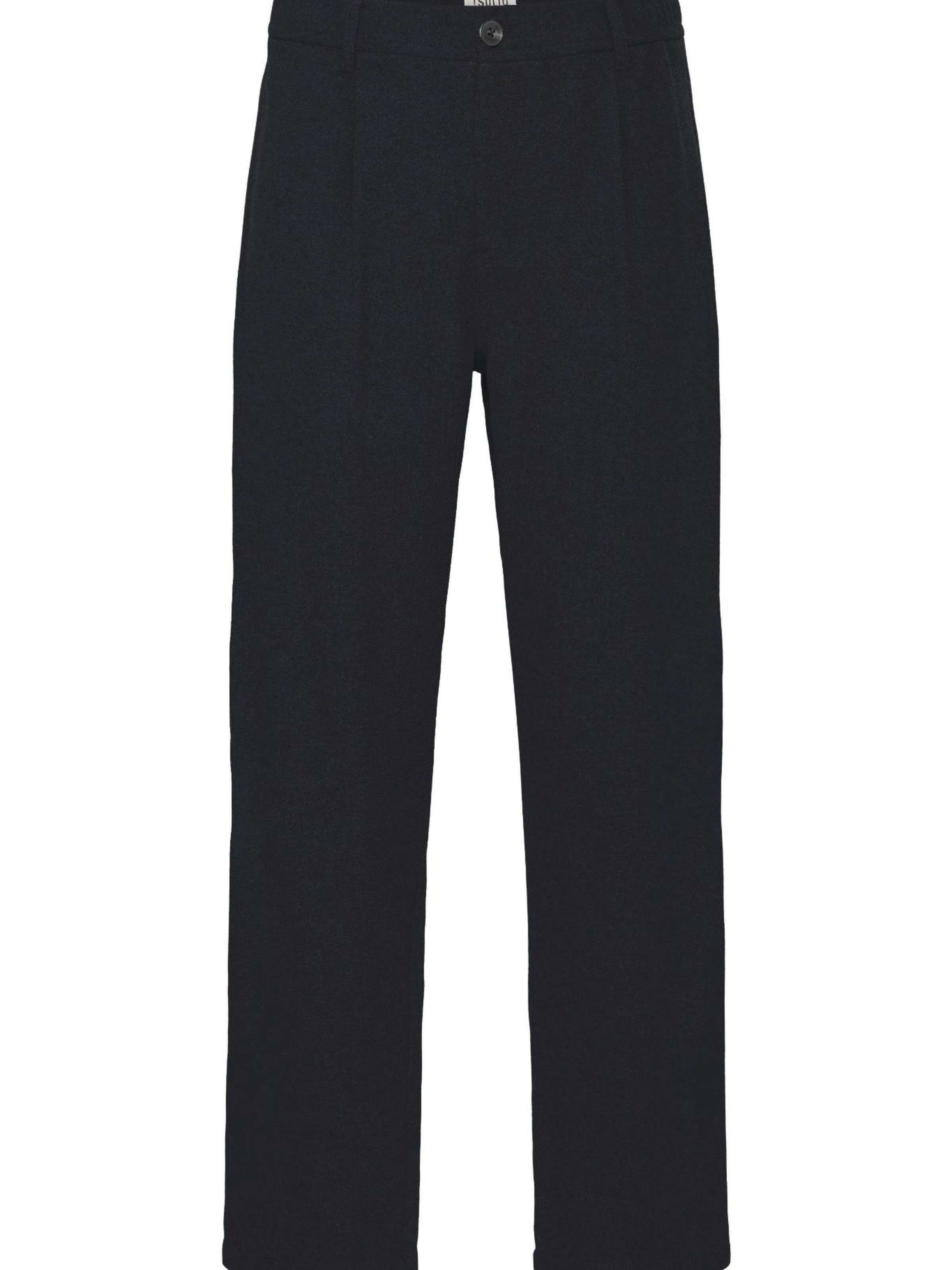 !Solid Pantalon chino ' SDLIAM ELAS. WOOL ' en noir, Vue avec produit