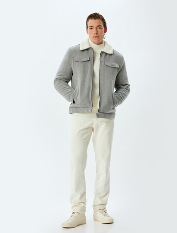 Koton Between-Season Jacket in Grey