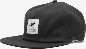 Surf Monkey Sportcap in Schwarz: Vorderseite