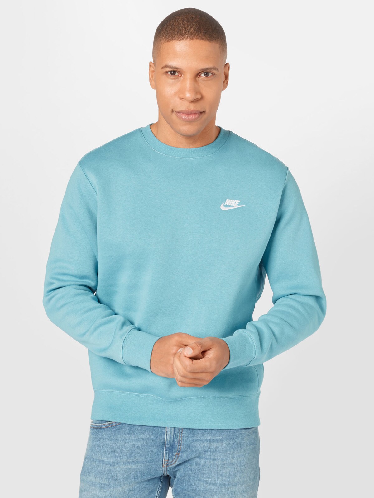 Nike Sportswear Sweatshirt en turquoise / blanc ABOUT YOU