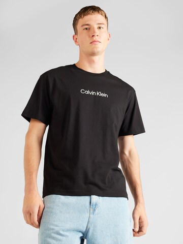 Maglietta 'Hero' di Calvin Klein in nero: frontale