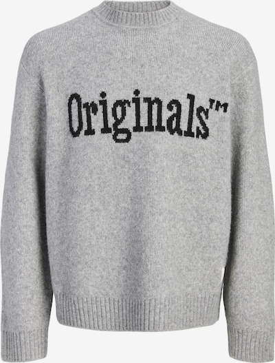 JACK & JONES Sweater 'JORMontreal Ollie' in L in Mottled grey / Black, Item view