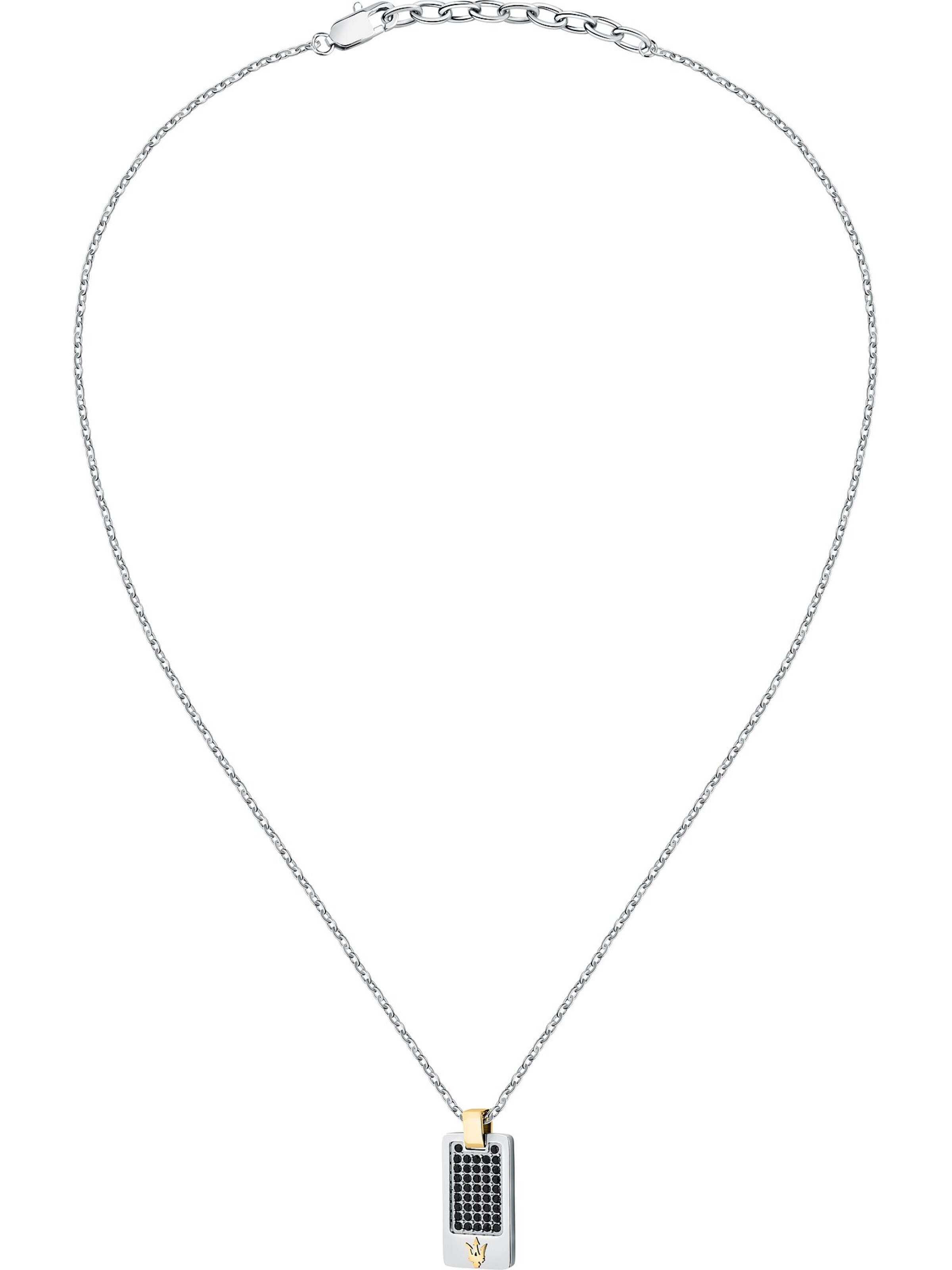 Maserati Kette in Silber: Vorderseite