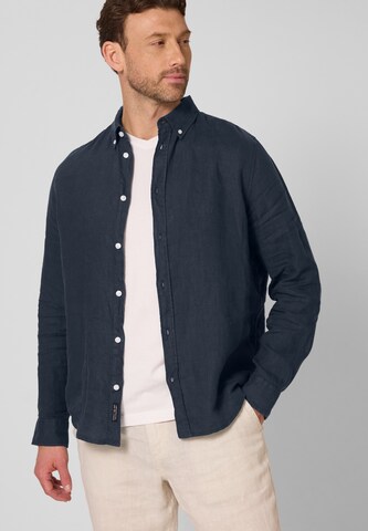 Street One MEN Comfort Fit Hemd in Blau: Vorderseite