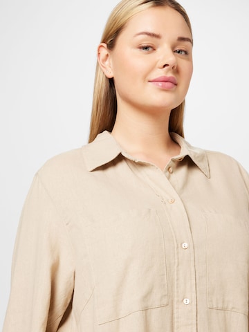 ONLY Carmakoma Blouse 'Caro' in Beige