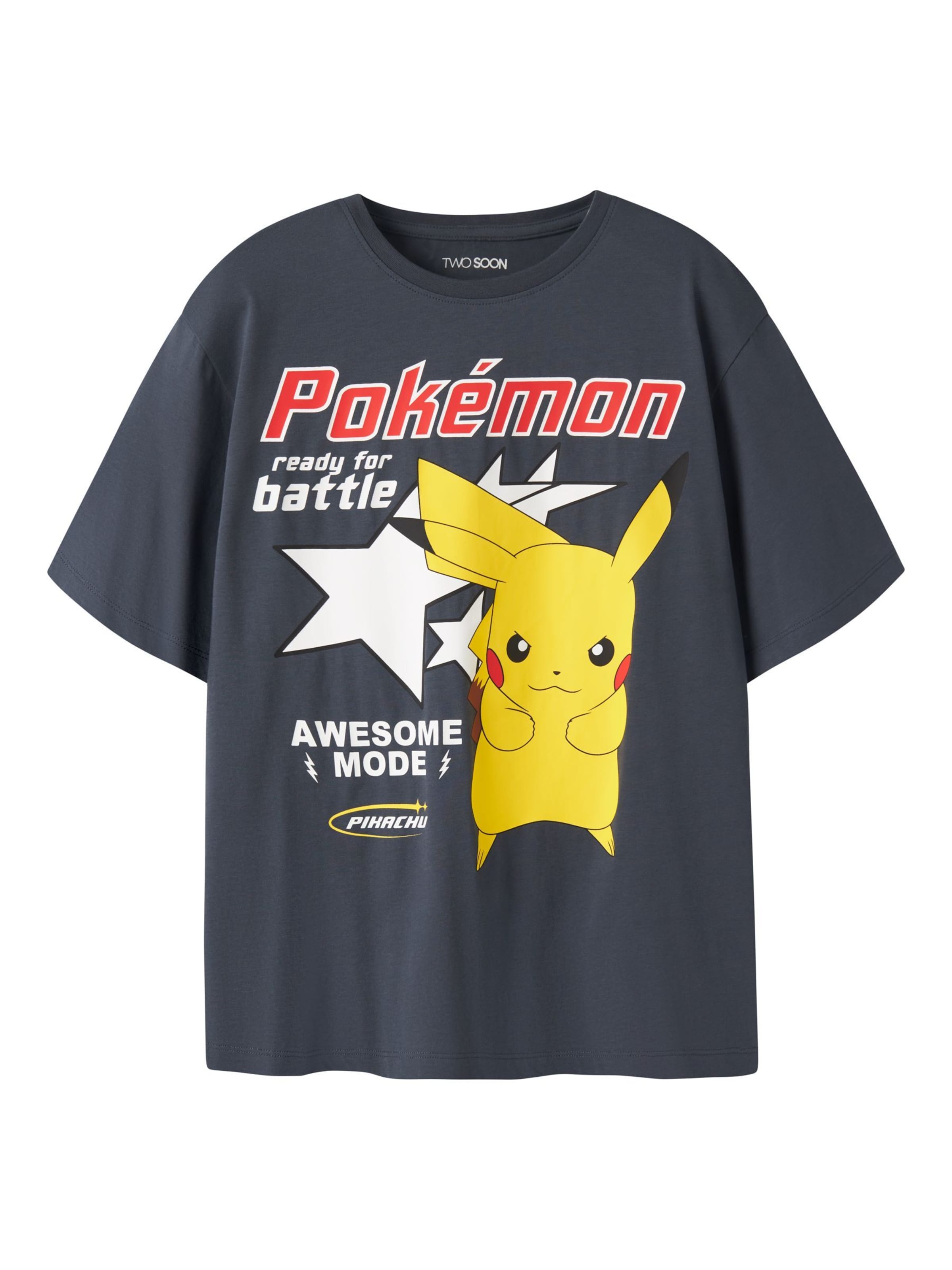 Maglietta 'Pokémon' di TWO SOON in blu: frontale