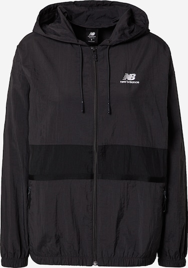 new balance Jacke in anthrazit / schwarz / weiß, Produktansicht