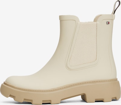 Guminiai batai iš TOMMY HILFIGER, spalva – gelsvai pilka spalva, Prekių apžvalga