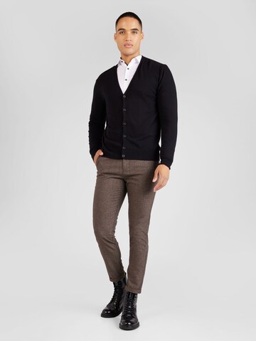 UNITED COLORS OF BENETTON Knit cardigan in Black