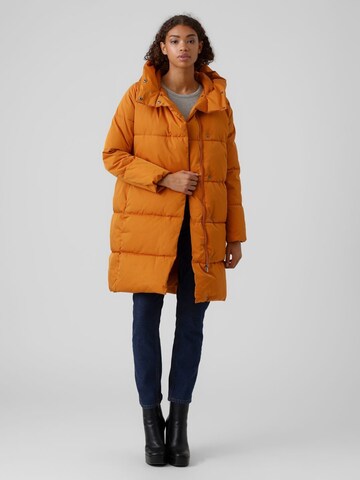 VERO MODA Winter Coat in Orange