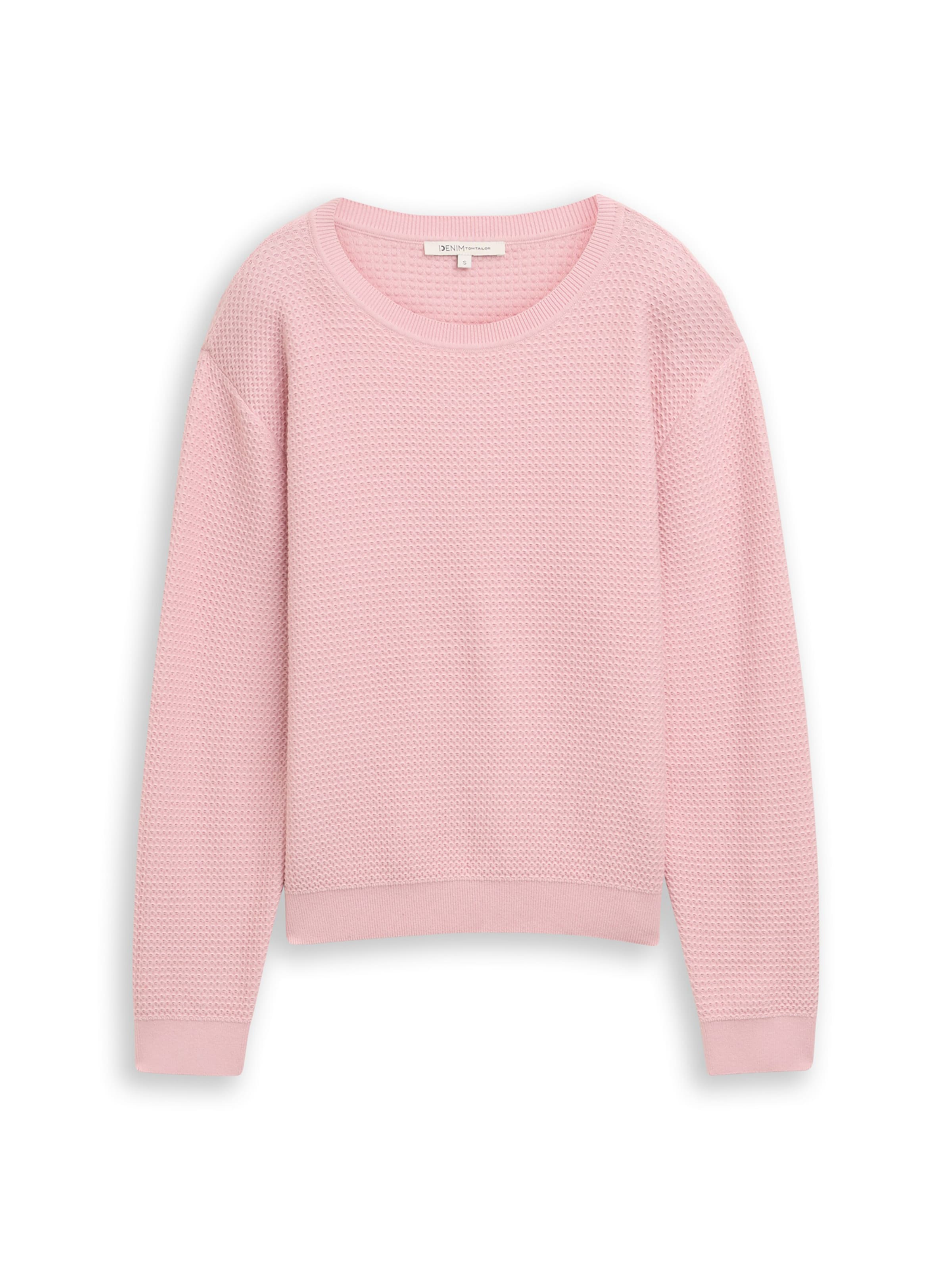 Pull-over TOM TAILOR DENIM en rose : devant