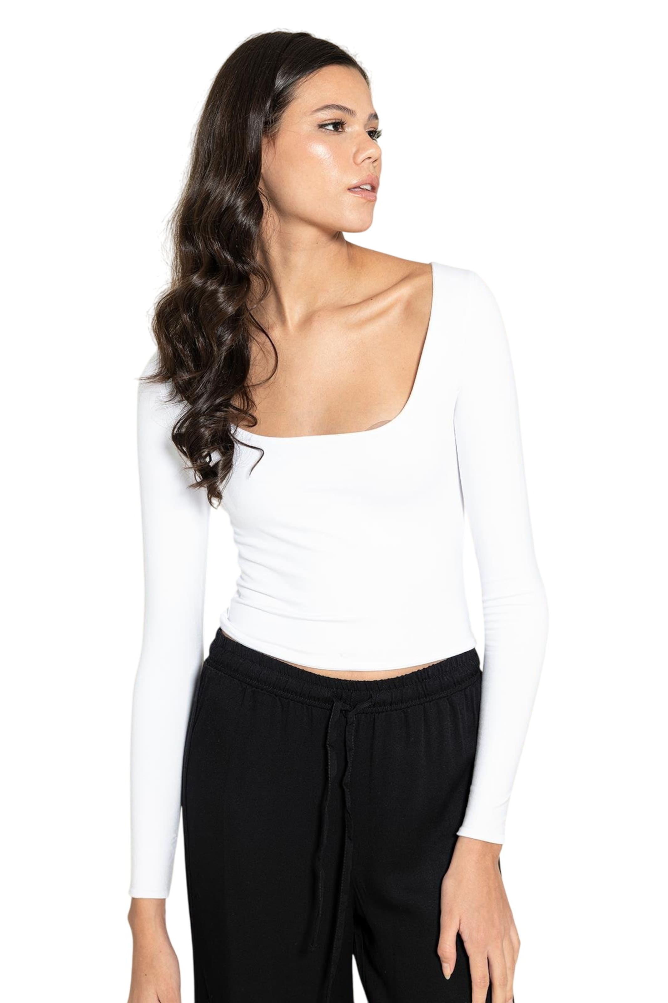 For You Moda Shirt in White: front