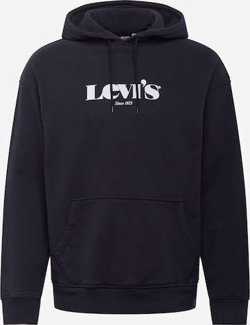 LEVI'S Regular fit Sweatshirt 'RELAXED GRAPHIC PO BLACKS' in Black: front