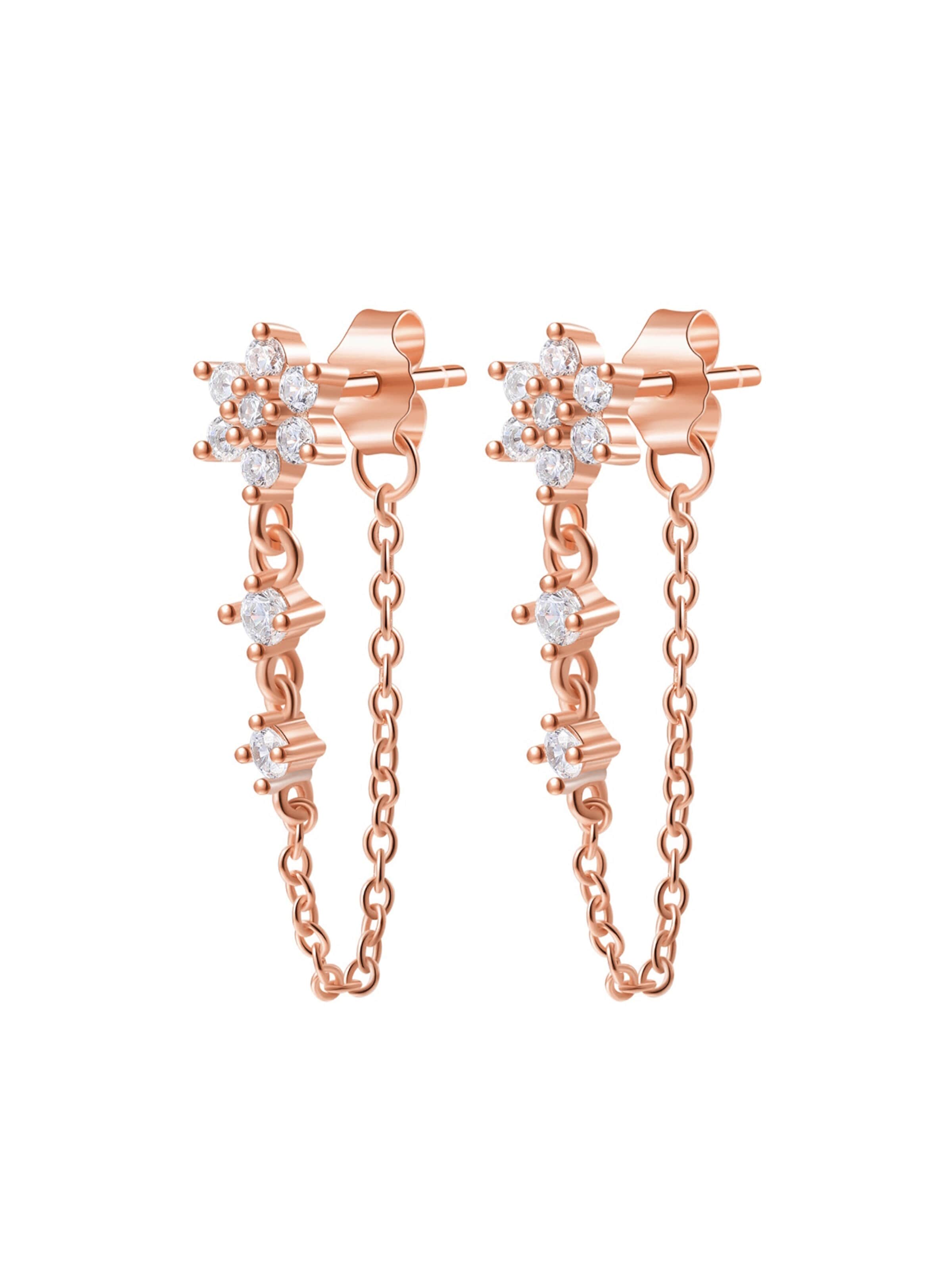 Hey Happiness Earrings 'Soft Bloom' in Gold: front