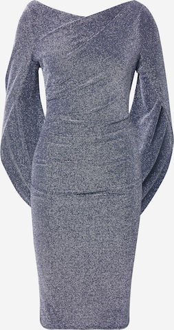 Robe de cocktail Vera Mont en bleu : devant
