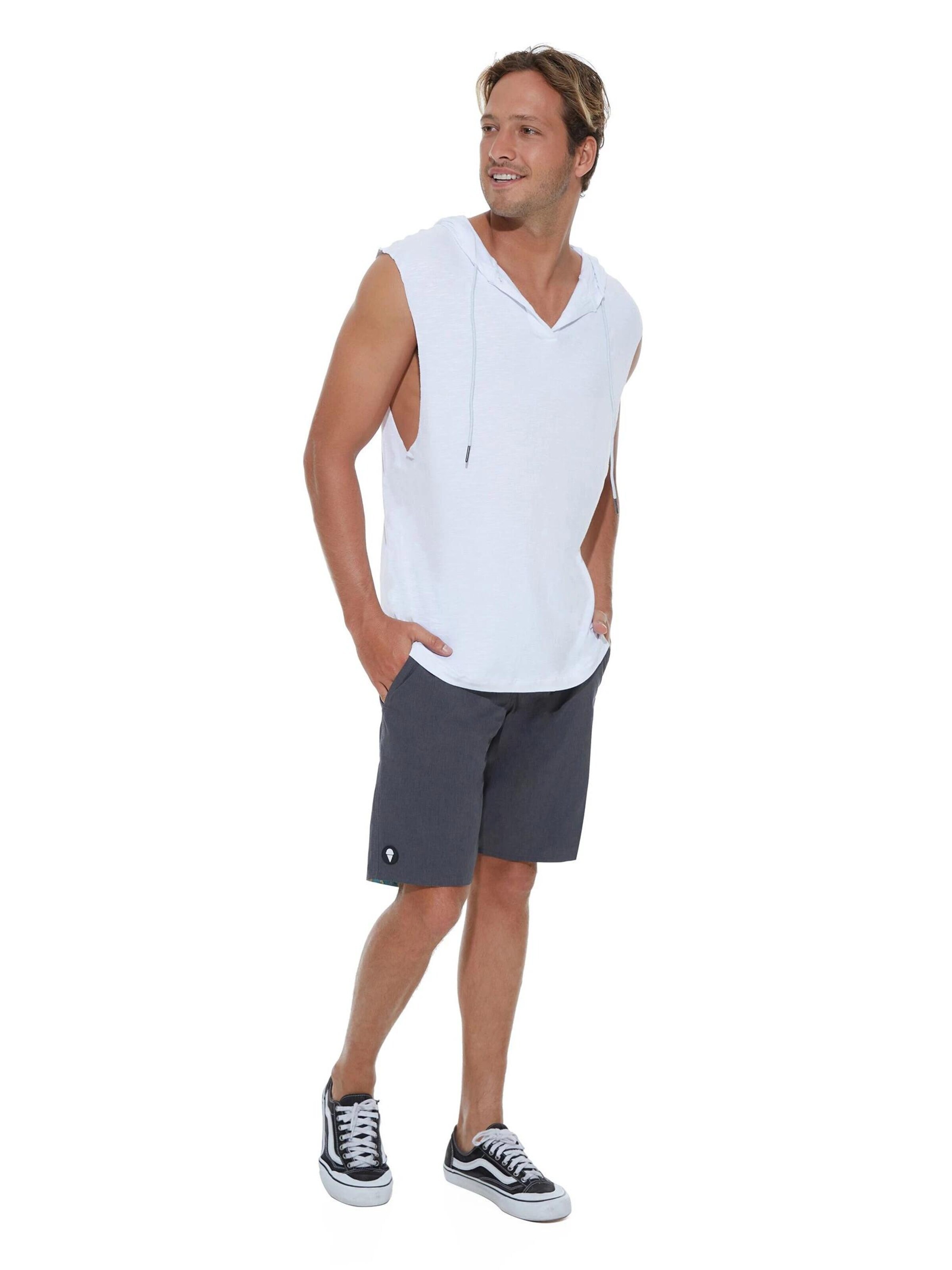 69Slam - Camiseta 'CAMISETA CON CAPUCHA REGAN BLANCA' en blanco
